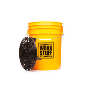 WORK STUFF DETAILING BUCKET YELLOW - WASH + SEPARATOR BLACK