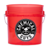 CHEMICAL GUYS HEAVY DUTY DETAILING BUCKET - LUMINOUS TRANSLUCENT RED