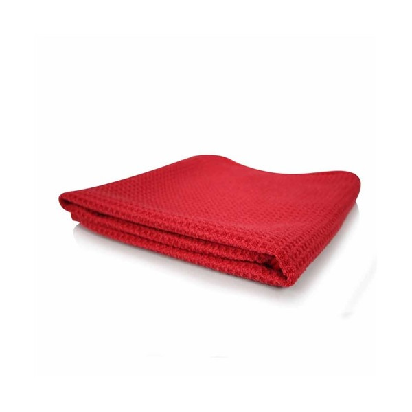 CHEMICAL GUYS GLASS & WINDOW WAFFLE WEAVE TOWEL RED (60x40 cm)